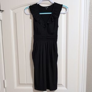 Maurices Black Ruffled Dress with Pockets